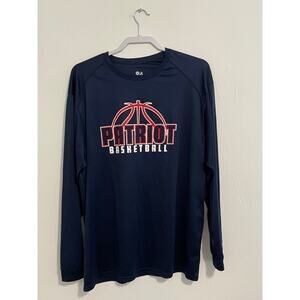 Badger Sport Men’s Long-Sleeve Patriots Basketball Shirt Size XL